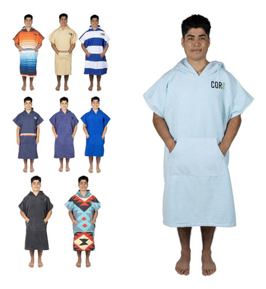 Cambiador Cor Surf Poncho, Bata Con Capucha Y Aire En La Par 0 Cambiador Cor Surf Poncho, Bata Con Capucha Y Aire En La Par 0