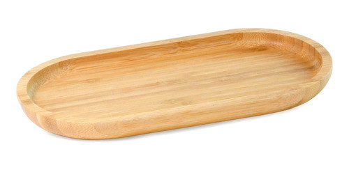 Bandeja Travessa Madeira Oval Para Servir Porções 24cm 0