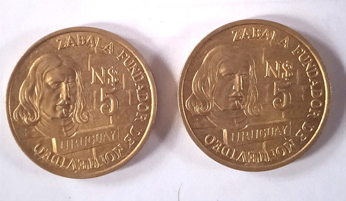 Dos Monedas De Los 250 Años De La Fundación De Montevideo 0