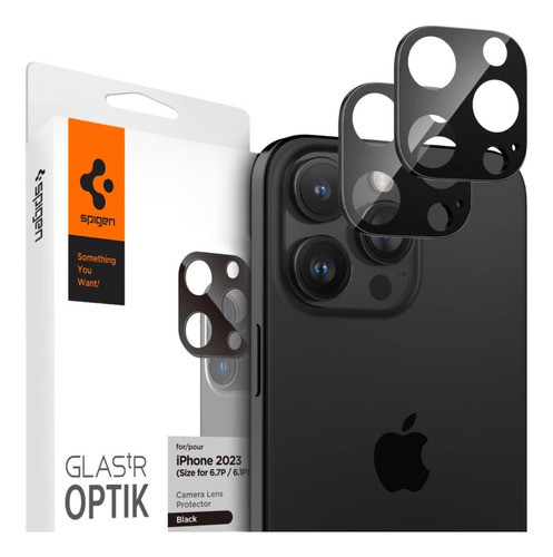 Templado Camara X2 Spigen Optik P/ iPhone 15 Pro 15 Pro Max 0