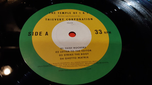 Thievery Corporation Temple Of I & I Lp Vinilo Doble Poster 1
