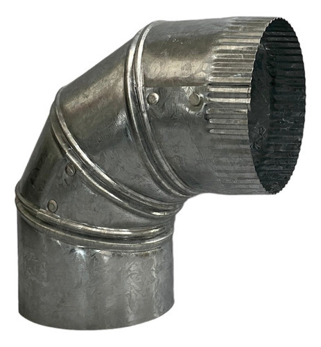 Curva De Chapa Articulada Galvanizada 3 Pulgadas Zingueria 0