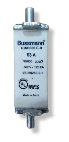Fusible Bussmann 63a / 500v T000 0