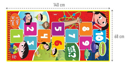 Tapete De Atividade Interativo Amarelinha O Show Da Luna 1