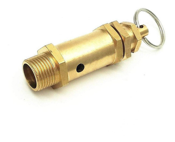 Válvula Seguridad Compresor 1 Pulgada Bronce Con Tirador 0 Válvula Seguridad Compresor 1 Pulgada Bronce Con Tirador 0