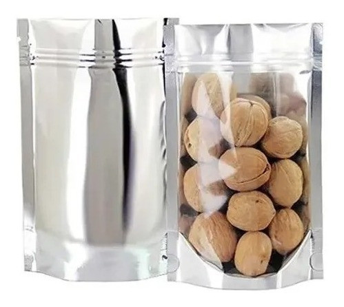 Saco Stand Up Pouch Metalizado Zip C/visor 14x22x4 C/ 50uni. 1