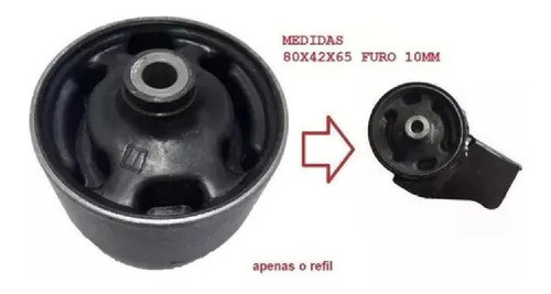 Refil Coxim Calço Traseiro Motor Câmbio Jac J5 J6 Após 2011 1