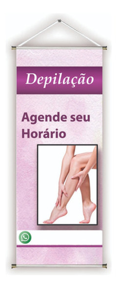 Faixa/banner Pronto Estética Fa-93 30x70cm (arte Pronta) 0