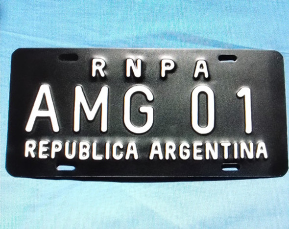 Chapa Patente Maquinaria Agrícola De Aluminio 1