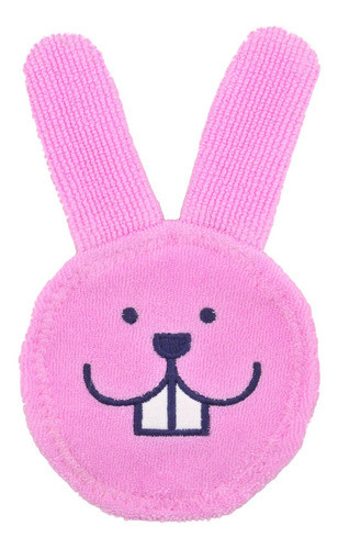 Luva Mam Baby Limpeza Boca Gengiva Oral Care Rabbit Rosa 0+m 0