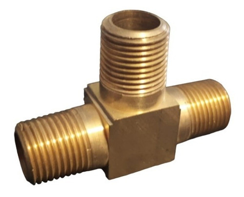 Conexion Macho Tee Conica P/2 Lados Caño 1/2 X 3/8  (x6 U) 0