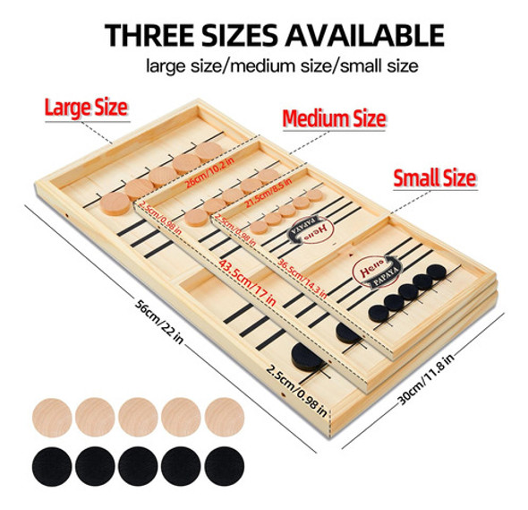 Juego De Hockey De Mesa Rápido, Tabla De Madera 30x40cm 1