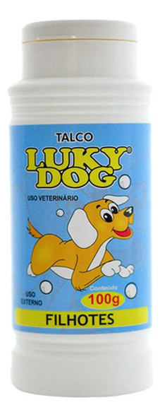 Talco Luky Dog Filhotes Banho A Seco  100g 0