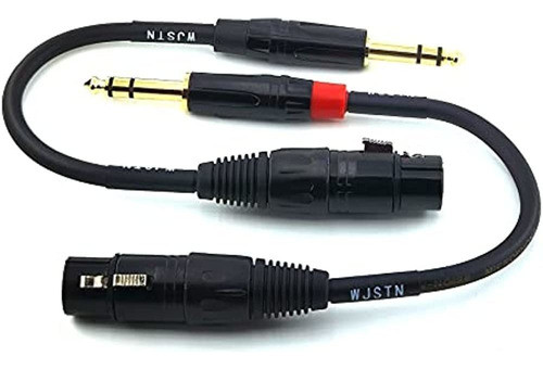 Wjstn 1/4 Trs A Xlr Hembra Adaptador, 6,35 A Xlr Hembra, Ada 1