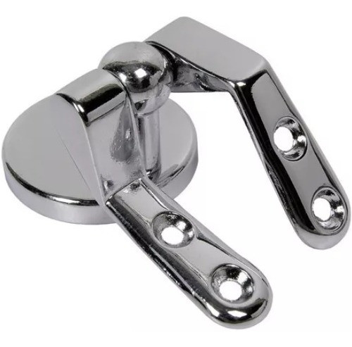 Juego Bisagra P/tapa Inodoro Bronce Cromado Set - Ynter Indu 1