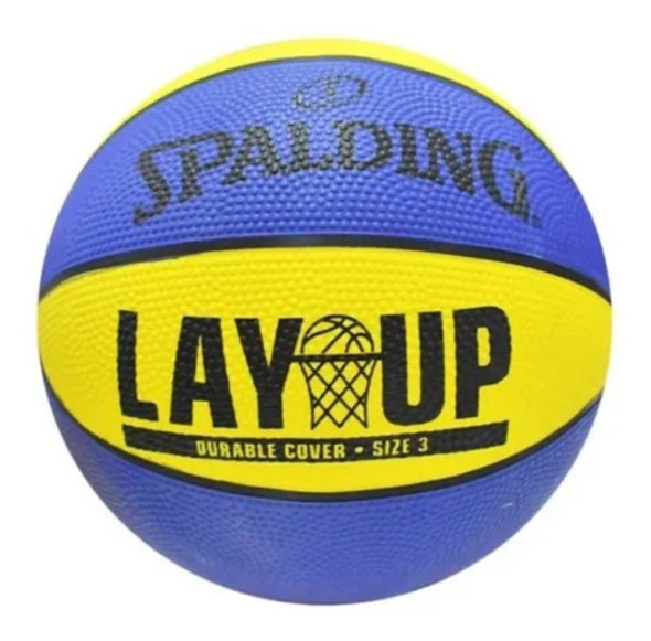 Combo Basquet! Pelota Spalding Az/ama N°3 + Inflador Drb 1