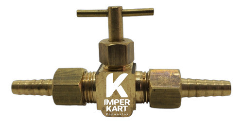 Canilla T Bronce Paso Nafta Combustible Karting Kart 0