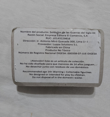 Soldadito Gral Joseph Joffre Colección Guerras Siglo Xx. 1