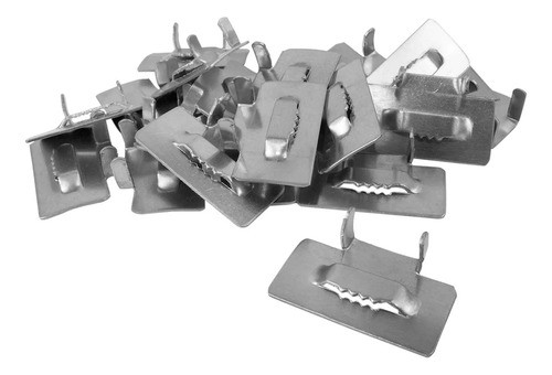 Kit Com 100  Fecho De Aço Fenix 3/4  Para Fita Fusimec 3/4 0