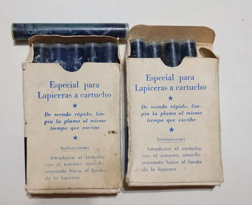 Cartuchos Eureka Para Lapiceras A Tinta. Lote X 2 Cajas 1
