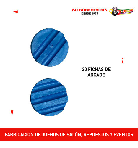 30 Fichas Metegol Estadio A3 1