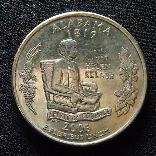 Estados Unidos 25 Cents 2003 D Exc Km 344 Alabama 0