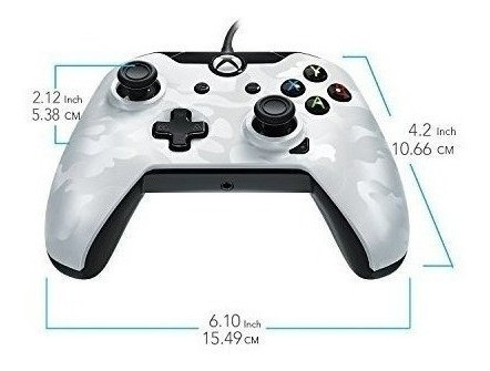 Controlador Pdp Con Cable Para Xbox One Camo Blanco Xbox One 1