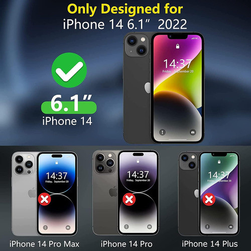 Estuche De Batería Portátil Para iPhone 14, 10000mah, Negro 1