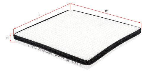 Filtro Habitaculo Chevrolet Aveo Giii (200x185x20mm) 0