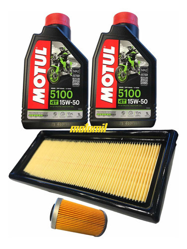 Kit Service Rouser 200 Ns Filtro Aire Aceite Motul 15w50 0