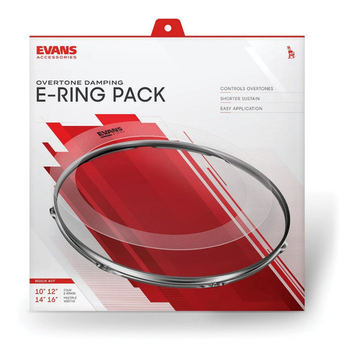 Evans E-rings Dumpers De Bateria  10 12 14 16 Er-rock 0