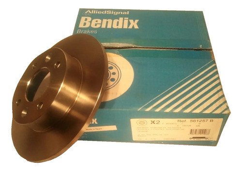 Juego Discos De Freno Original Bendix Para Renault Twingo 0