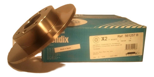 Juego Discos De Freno Original Bendix Para Renault Twingo 1