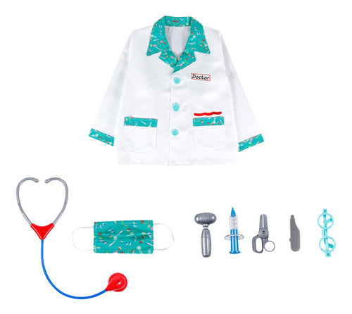 Médicos Vestir-se Conjunto De Roupa Crianças Médico Traje 0
