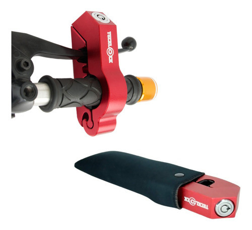 Trava Universal Moto Manete Punho Manopla + Capa Brinde 0