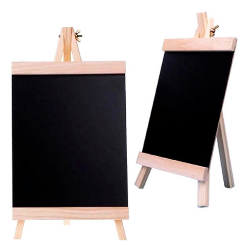 Kit 3 Mini Quadro Negro De Giz Em Madeira 29x16cm 1