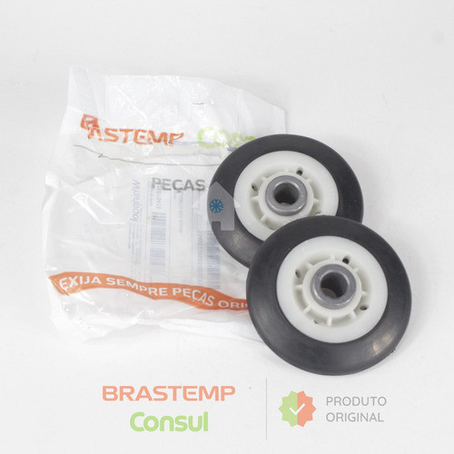 Kit 2 Roldana Secadora Brastemp Bsi10 Bsr10 Bsx10 326015418 1