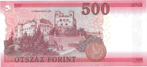 Billete Hungria 500 Forint Año 2018 Sin Circular 1