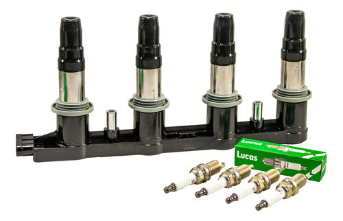 Kit Bobina + Bujias Para Chevrolet Cruze 1.8 16v 0