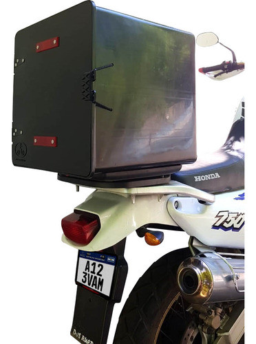Caja Pizzera C/base Extraible Y Cerradura (negro) 1