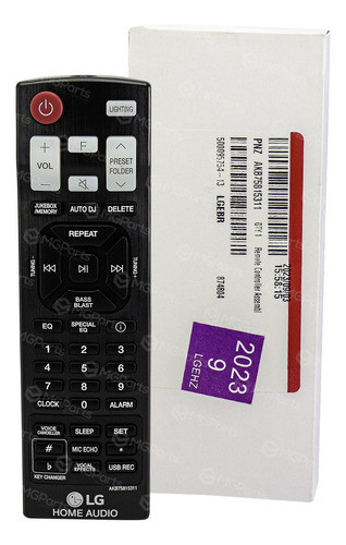 Controle Remoto Caixa Som Mini System LG Xboom Akb75815311 0
