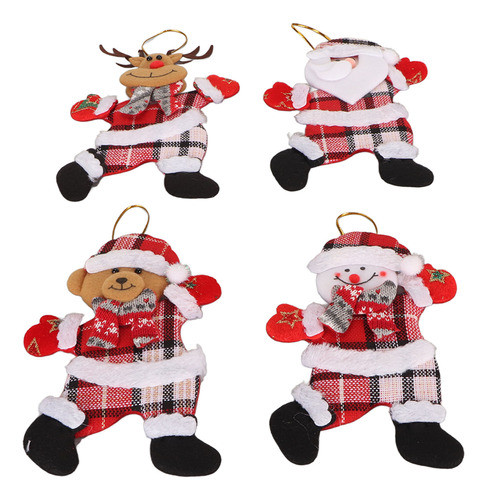 Boneca De Enfeites De Natal De Desenhos Animados Fofa E Leve 0