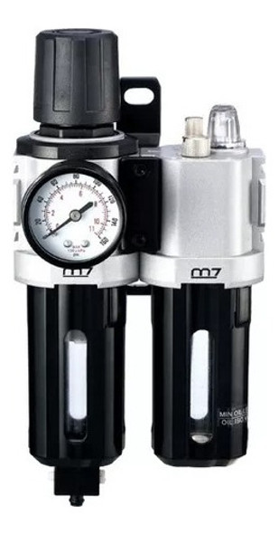 Filtro Regulador Manómetro Lubricador 3/8 Mighty Seven 0