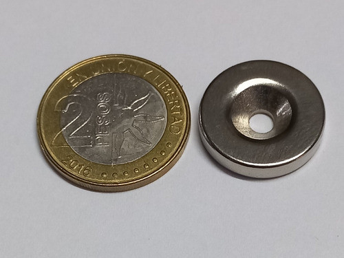 2u. Iman Neodimio Arandela, Fresado 20x5x4mm. Muy Potentes! 0