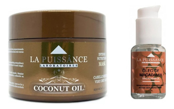 Mascara De Coco 250ml + Oleo  Macadamia  La Puissance 0 Mascara De Coco 250ml + Oleo  Macadamia  La Puissance 0
