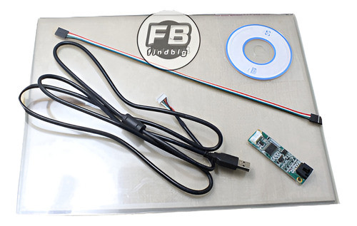 15  4 Cable Kit De Panel De Pantalla Táctil Resistiva (4:3) 0