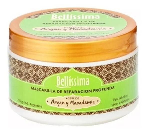 Bellisima Argan Y Macadamia Macarilla  Pote X 250 Ml 0