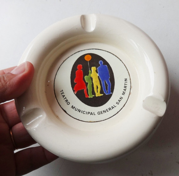 Antiguo Cenicero Teatro Municipal General San Martin Actor 0