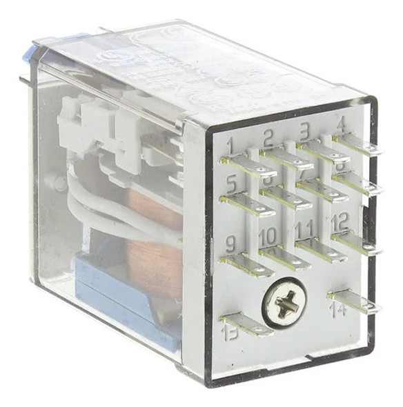 Relé Industrial Finder 4 Inv.7a 48vcc Cod.553490480040 1