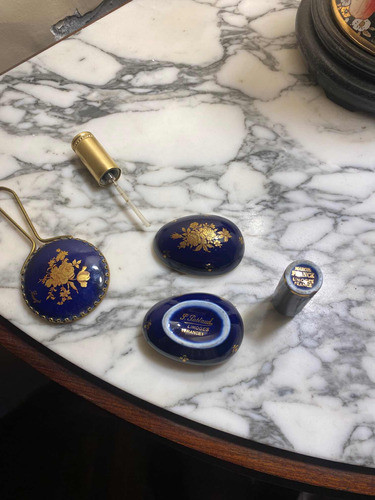 Antiguo Juego De Toilette Porcelana Limoges France 0